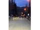 Deer cross a street at night, illuminated by streetlights in residential area at 1890 Argentine St # D203, Georgetown, CO 80444