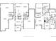 Detailed floor plan showcasing the layout of the basement, main floor, and upper level at 236 Back Nine Dr, Castle Pines, CO 80108