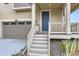 Welcoming entrance with a covered porch, steps leading to the front door, and an attached garage, creating a warm ambiance at 17530 E 95Th Ave, Commerce City, CO 80022
