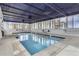 Indoor pool offers year-round enjoyment with ample natural light, comfortable seating and 'No Diving' safety at 740 N Pearl St # 503, Denver, CO 80203