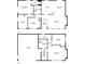 Two-story floorplan features primary bedroom, living room, kitchen, dining area, and multiple bedrooms at 13588 W Exposition Dr, Lakewood, CO 80228