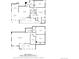 Two-story floor plan of a home with living spaces, bedrooms, and baths at 18045 Sunburst Dr, Monument, CO 80132