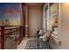 Cozy balcony with seating, decorative pillows, and a view at 2240 N Clay St # 501, Denver, CO 80211