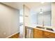 Kitchen sink area with stainless steel dishwasher and white countertops at 2809 Syracuse Ct # 129, Denver, CO 80238
