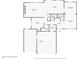 Floor plan of a home showing the layout of rooms including the living room, kitchen, and garage at 1009 Monarch Way, Superior, CO 80027