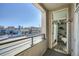 Private balcony with access to living room at 277 N Broadway # 208, Denver, CO 80203