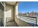 Private balcony with city views at 277 N Broadway # 208, Denver, CO 80203
