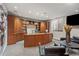 Home office with custom built-ins, sleek desk, and ample storage for a productive workspace at 235 Eudora St, Denver, CO 80220