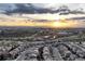 Panoramic sunset view over the community highlighting nearby mountain views at 7412 S Mobile St, Aurora, CO 80016