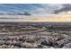 Community aerial showing the neighborhood's layout and nearby landscapes at 7412 S Mobile St, Aurora, CO 80016