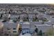 Neighborhood aerial view showing the home's location and surrounding houses at 7412 S Mobile St, Aurora, CO 80016