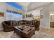Bright living room offering ample seating, natural light, and an open layout for entertaining guests at 7412 S Mobile St, Aurora, CO 80016