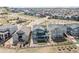 Aerial shot of the property showcasing its backyard, patio, landscaping, and proximity to neighborhood amenities at 4757 Augustine Ct, Castle Rock, CO 80108