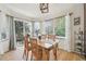 Charming dining area with hardwood floors, natural light, and a view of the outdoor patio at 2864 S Jebel Way, Aurora, CO 80013