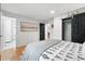 Bedroom with stylish closet and decor at 11625 Bellaire Way, Thornton, CO 80233