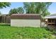 Backyard shed with lawn at 11625 Bellaire Way, Thornton, CO 80233