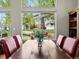 The Dining room area showcases a large window and backyard view at 13804 W 61St Cir, Arvada, CO 80004