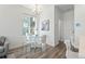 Charming dining area with glass table and white chairs at 1998 S Poplar Ct, Denver, CO 80224