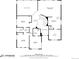 Detailed floor plan with measurements for upstairs living spaces including bedrooms and baths at 7329 Arco Iris Ln, Castle Pines, CO 80108