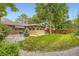 Inviting backyard showcasing a well-maintained lawn, playhouse, brick accents, and ample greenery at 1048 N Columbine St, Golden, CO 80403