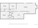 Layout of the basement featuring two bedrooms, utility area, Gathering room, and full bathroom at 1048 N Columbine St, Golden, CO 80403