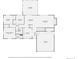 Floor plan view of the home's second story; sunroom, living room, garage, bedroom & kitchen dimensions included at 1048 N Columbine St, Golden, CO 80403