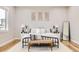 Comfortable bedroom with neutral tones, stylish decor, and a cozy, inviting atmosphere at 8623 S Wadsworth Ct, Littleton, CO 80128