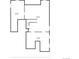 Floor plan of the basement showing a large open space at 3995 Manorbrier Cir, Castle Rock, CO 80104