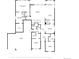 Detailed floor plan showcasing the layout of the main level of a spacious residence at 3995 Manorbrier Cir, Castle Rock, CO 80104