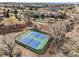 Aerial view of community tennis courts at 21548 E Ottawa Cir, Aurora, CO 80016