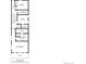 Detailed floor plan showcasing layout of bedrooms, bathrooms, walk-in closets and balcony space at 3926 Kalamath St, Denver, CO 80211