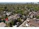 Aerial view of the property showcasing its location and surrounding neighborhood at 726 S Corona St, Denver, CO 80209
