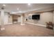 Spacious finished basement with carpet, recessed lighting, and ample room at 726 S Corona St, Denver, CO 80209