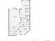 Two bedroom floor plan with open living space and laundry at 180 Cook St # 105, Denver, CO 80206