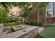 Backyard featuring a built-in fire pit, seating area and views of the back of the home at 5528 S Jasper Way, Centennial, CO 80015
