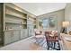Cozy living room with built-in shelving, natural light, and stylish decor at 5528 S Jasper Way, Centennial, CO 80015