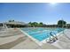 Community swimming pool with a clear blue swimming lanes and recreational amenities at 5528 S Jasper Way, Centennial, CO 80015