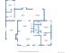 Home floorplan displaying the layout for the kitchen, dining, living, and bed rooms at 632 Wyoming St, Golden, CO 80403
