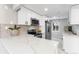 Bright kitchen with new stainless steel appliances, white countertops and cabinets at 4625 Webster St, Wheat Ridge, CO 80033