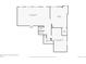 Floorplan of the basement highlighting the layout of the finished and unfinished areas, bathroom and closets at 8927 Green Meadows Ln, Highlands Ranch, CO 80126
