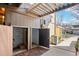 Exterior storage area features access doors, providing convenient space and access for tenants at 5959 S Willow Way, Greenwood Village, CO 80111