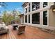 Spacious wooden deck with modern furniture and open views is perfect for relaxing at 9009 Rambling Oak Pl, Parker, CO 80134