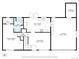 Detailed floor plan showcasing the layout of the second floor with dimensions for each room at 4694 S Ouray Way, Aurora, CO 80015