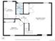 Basement layout featuring a bedroom, bathroom, recreation room, and storage, providing flexible space at 4694 S Ouray Way, Aurora, CO 80015