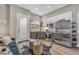 Modern kitchen with stainless appliances, white cabinets and stylish finishes near living space at 3219 W 19Th Ave # 4, Denver, CO 80204
