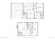 Detailed floor plans showing layout of first floor and basement, including dimensions of rooms at 19196 E Kansas Dr, Aurora, CO 80017