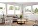 Bright living room with large windows, neutral furniture, and stylish decor offers a cozy and inviting atmosphere at 5462 S Cedar St, Littleton, CO 80120