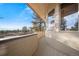 Exterior shot of the deck with views of the pine forest at 121 County Road 146, Elizabeth, CO 80107