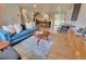 Bright open-concept living room with hardwood floors, a modern sofa, and stylish decor at 315 E 112Th Dr, Northglenn, CO 80233