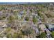 Aerial view of a tranquil, tree-filled neighborhood with single-Gathering homes and quiet streets at 600 E Amherst Ave, Englewood, CO 80113